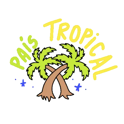 Pais Tropical Coqueiros Sticker