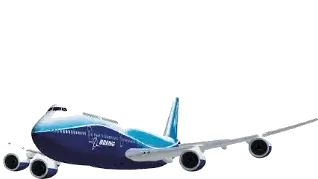 Plane Flying Sticker