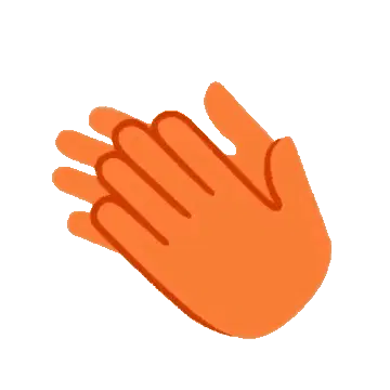 Palmas Laranja Sticker