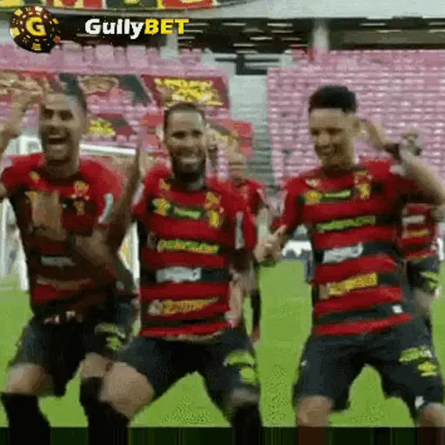 Gullybet: Soccer Players Dancing Celebration
