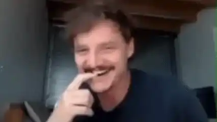 Pedro Pascal Giggling