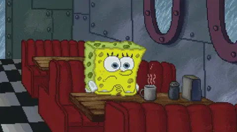 Spongebob Thinking in Pixel Art Diner – spongebob memes meme GIF free download no watermark 2026