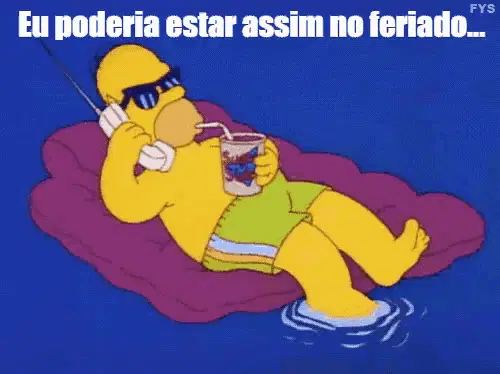 Homer Simpson: Feriado vs. Trabalho