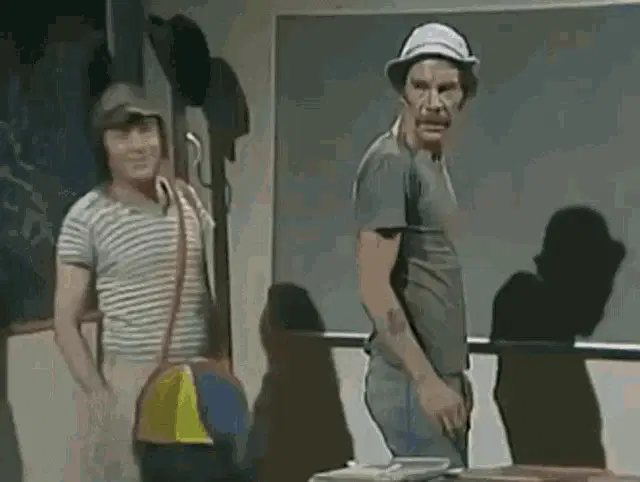 Chavo and Don Ramón in the Classroom