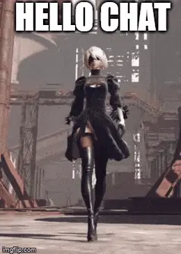 2B Nier Automata Says Hello Chat