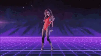 Edita Aradinovic Dancing in Retro Grid