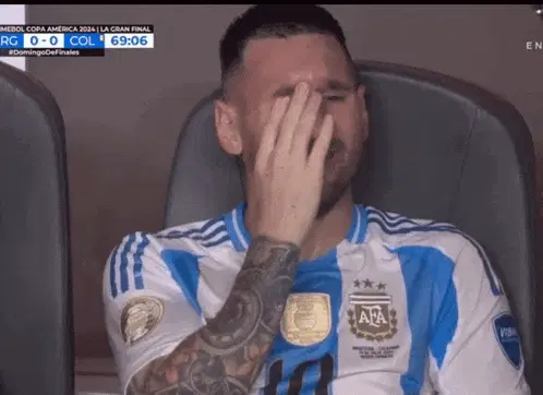 Messi's Reaction at Copa America 2024 Final