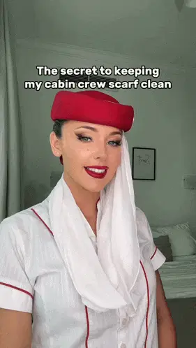 Emirates Airlines Cabin Crew Scarf Secret