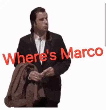 Where's Marco Meme with John Travolta