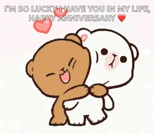 Sami and Dina Happy Anniversary Hug