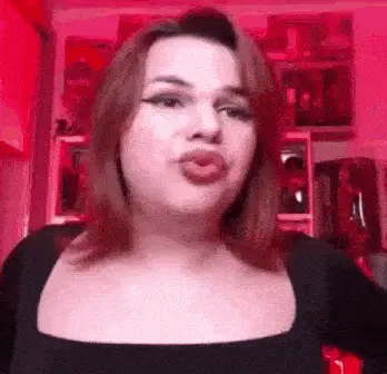 Wanessa Wolf Blows a Kiss