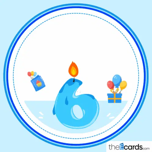 Happy 6th Birthday Ecard