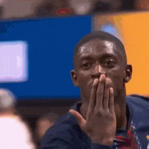 Ousmane Dembele Kiss Gesture – free GIF download | meme platform | memes GIF