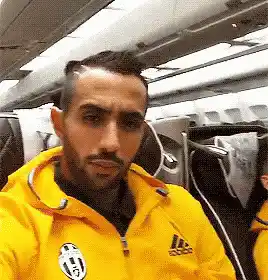 Medhi Benatia in Juventus Adidas Jacket