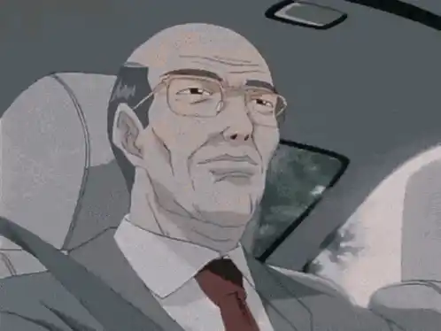 Perplexed Man in Car