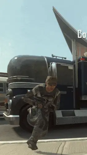Black Ops 2 Gameplay: Running Soldier