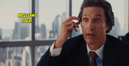 Brilliant Idea! Matthew McConaughey in Wolf of Wall Street