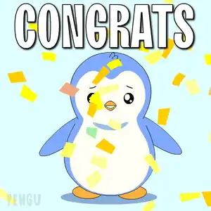 Penguin Confetti Congrats