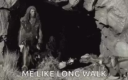 Fun Cave Man's Long Walk
