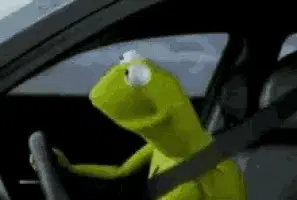 Muppets Frog Caco Driving Car