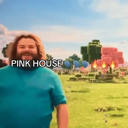 Jack Black's Minecraft Pink House