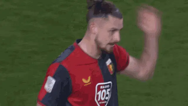 Dragusin Genoa: Football Player Celebration