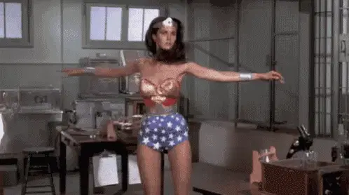 Twirling Wonder Woman