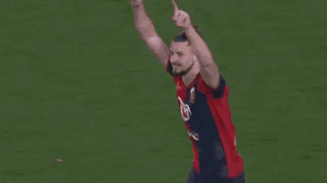 Dragusin Drăgușin celebrates on the field