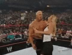 Stacy Keibler & Big Poppa Pump in WWF Ring