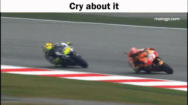 Cry About It: Rossi & Marquez MotoGP Crash