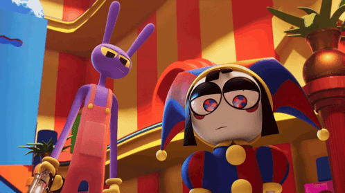 Jax and Pomni in The Amazing Digital Circus GIF - Share & View on KLIPY