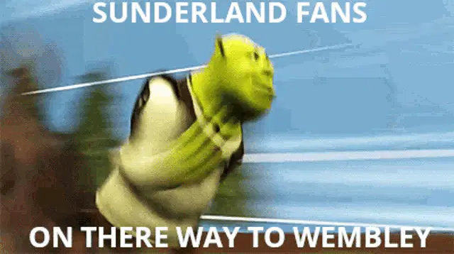 Sunderland Fans on Their Way to Wembley Meme