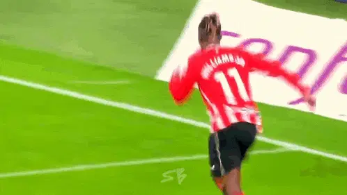 Nico Williams Jr. Knee Slide Celebration