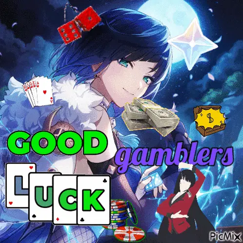 Good Luck Yelan & Yumeko: Genshin Impact Gamblers