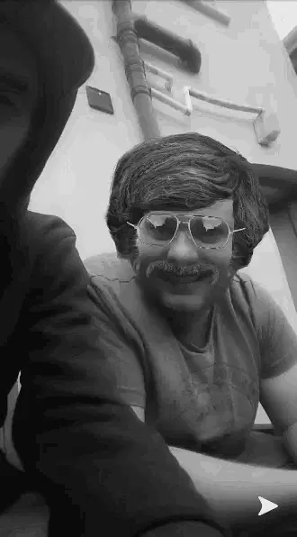 Bono Smoking with Fake Mustache