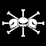 One Piece Blackbeard Pirates Jolly Roger