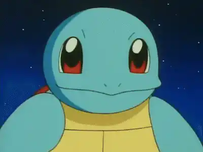 Pokemon Squirtle Uses Water Gun