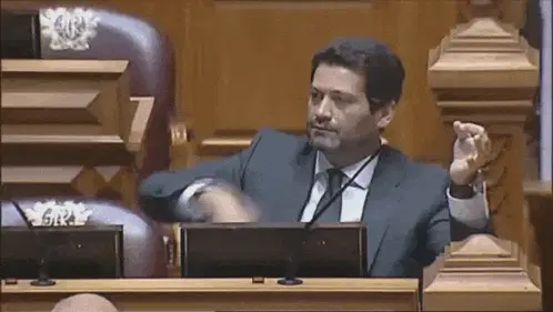 André Ventura do Chega no Parlamento