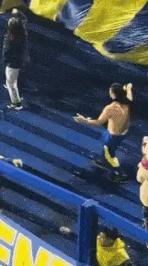 Boca Juniors Fan Dances in Stadium