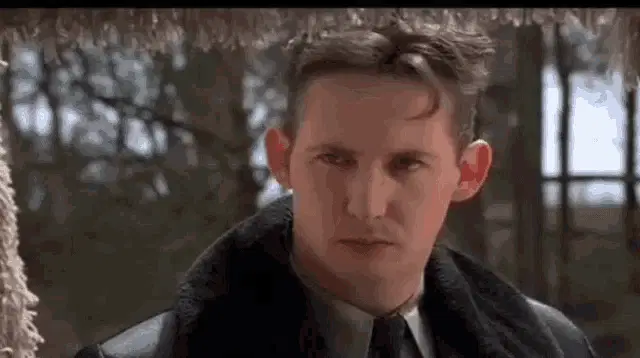 Man's Disgusted Reaction