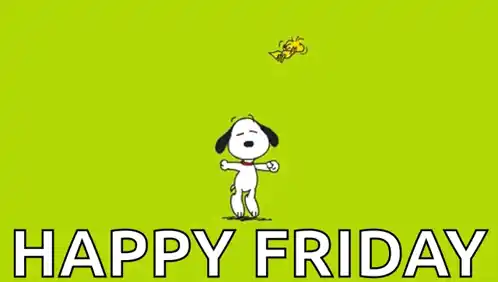 Snoopy & Woodstock Happy Friday Dance