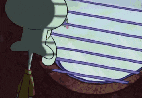 Squidward Meme: Missing Out While Looking Out Window