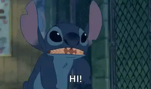 Stitch from Lilo & Stitch Says Hi!