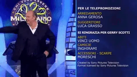 Gerry Scotti on Chi Vuole Essere Milionario