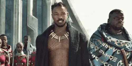 Erik Killmonger (Michael B Jordan) in Black Panther
