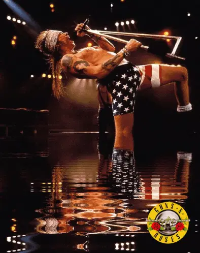 Axl Rose Performing with Guns N' Roses