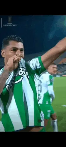 Jefferson Duque Celebrates for Atletico Nacional
