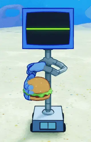Karen Plankton's Disgusted Burger Reaction