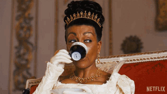 Lady Danbury's Elegant Tea Moment