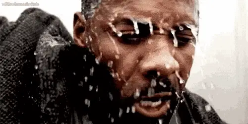 Idris Elba Soaked and Sweating
